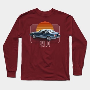 Honda Prelude  /// Retro Classic Car Lover Design Long Sleeve T-Shirt